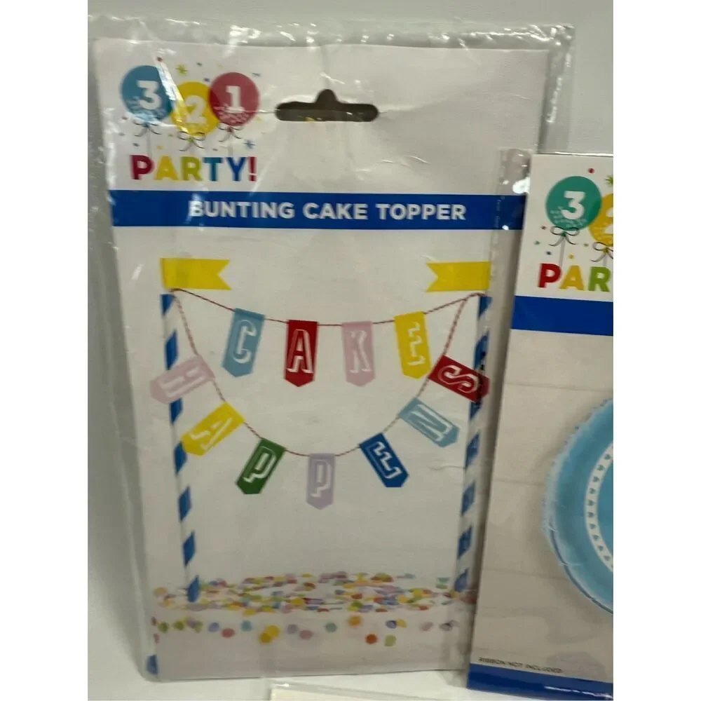 D32    Party Decorations-  It's a Boy 3 piece set 2 balloons and cake topper